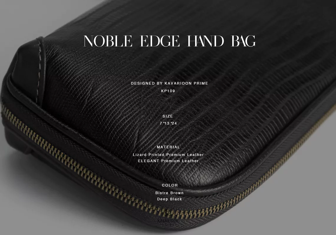 Noble Edge - Men Hand Bag -- Kavarioon Prime